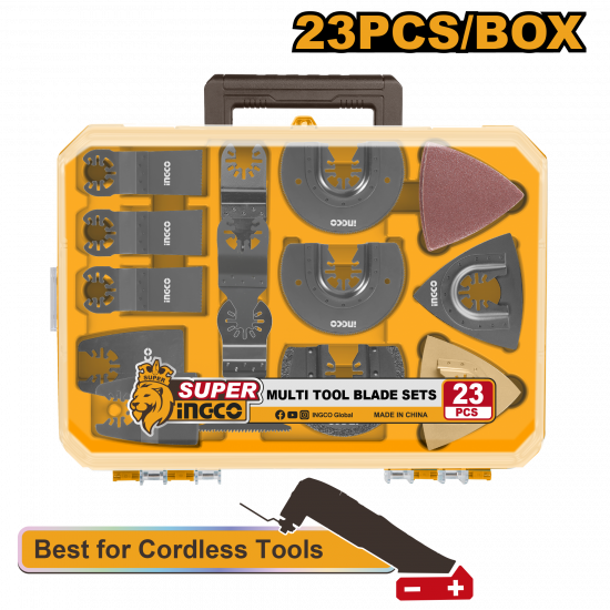 Ingco Multi Tool Blade Set Plastic Box 23Pc Ingco Multi Tool Blade Set Plastic Box 23Pc