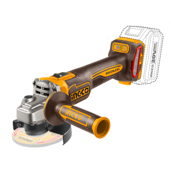 Ingco Cordless Angle Grinder 1200W 20V (Tool Only) Ingco Cordless Angle Grinder 1200W 20V (Tool Only)
