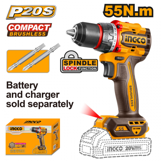 20V Ps+ C/L B/L Drill 55Nm No B/C In Box 20V Ps+ C/L B/L Drill 55Nm No B/C In Box
