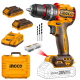 Ingco Cordless Impact Drill (Compact) 66Nm Brushless Kit Ingco Cordless Impact Drill (Compact) 66Nm Brushless Kit