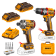 Ingco Cordless Impact Driver And Impact Drill (66Nm) 20V Combo Kit Ingco Cordless Impact Driver And Impact Drill (66Nm) 20V Combo Kit