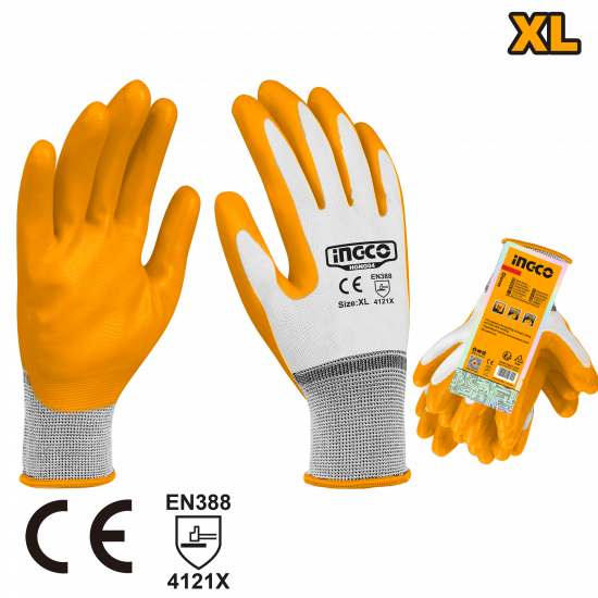 Ingco Nitrile Gloves, XL Ingco Nitrile Gloves, XL