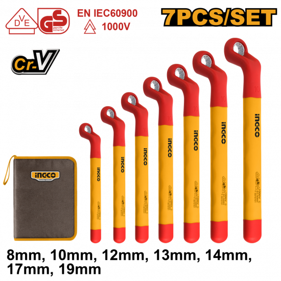 Ingco 7 Pieces insulated ring wrench set Ingco 7 Pieces insulated ring wrench set