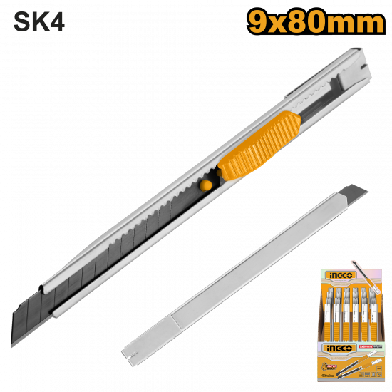 Ingco Snap Off Blade Knife 9Mm Ingco Snap Off Blade Knife 9Mm
