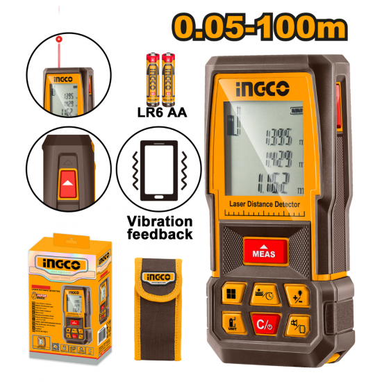 Ingco Laser Distance Detector (100M) Ingco Laser Distance Detector (100M)