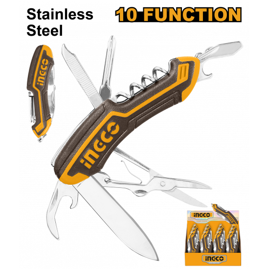 Ingco - Multi-Function Knife - 10 Functions