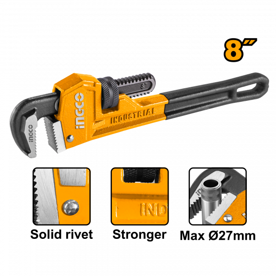 Ingco - Pipe Wrench 200Mm Ingco - Pipe Wrench 200Mm