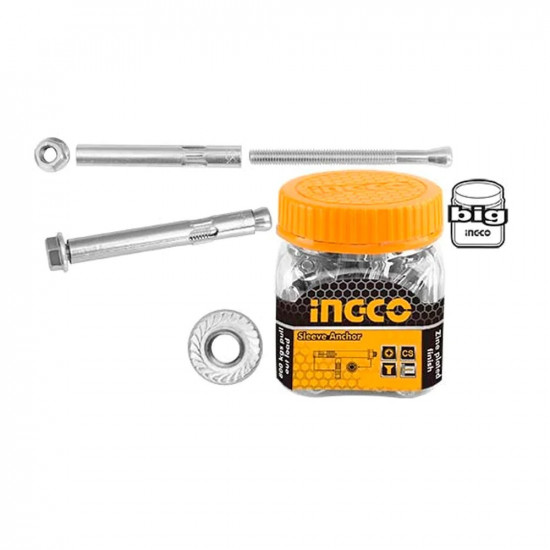 Ingco Anchor Shield M6X55 25Pc Ingco Anchor Shield M6X55 25Pc