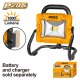 Special - Ingco Cordless Work Lamp 1800 Lumens 20V P20s (Tool Only) Special - Ingco Cordless Work Lamp 1800 Lumens 20V P20s (Tool Only)